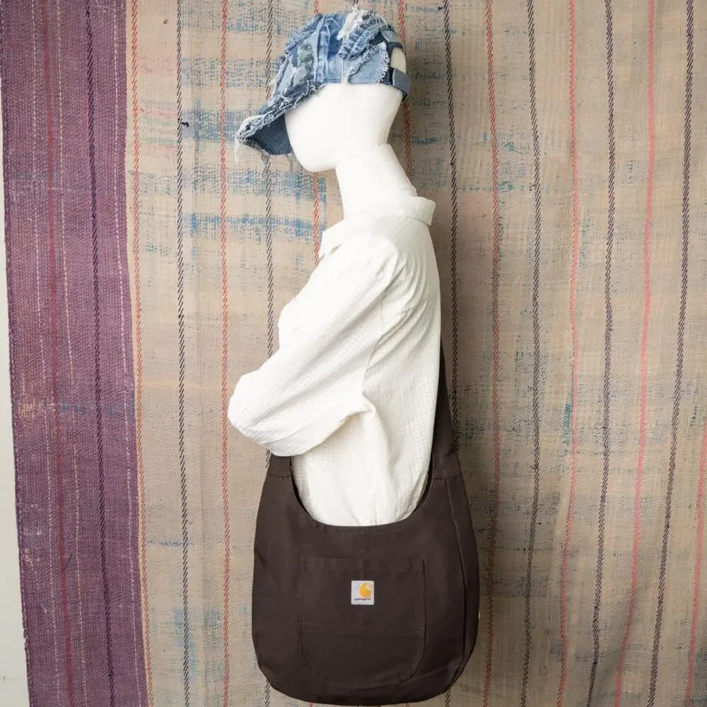Upcycled handmade carhartt sling bag